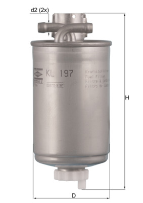 Fuel filter - KL 197 MAHLE