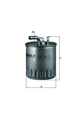 kuro filtras - KL 100/2 MAHLE