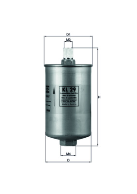 Fuel filter - KL 29 MAHLE