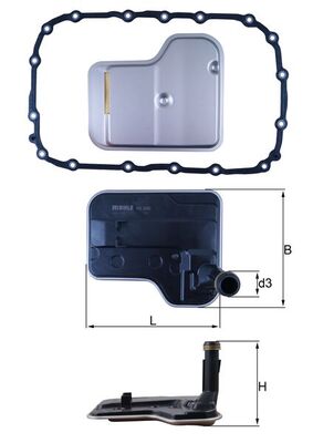 Filtro idraulico, Cambio automatico - HX 240D MAHLE