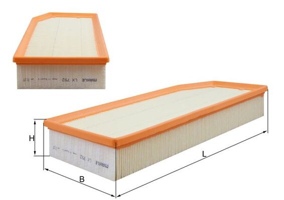 Air Filter - LX 752 MAHLE