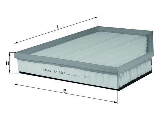 oro filtras - LX 1261 MAHLE