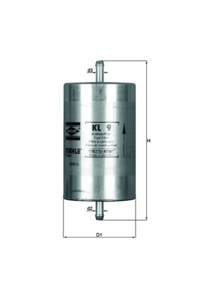Fuel filter - KL 9 MAHLE