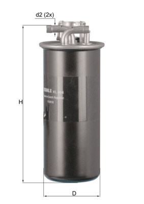 Fuel filter - KL 454 MAHLE