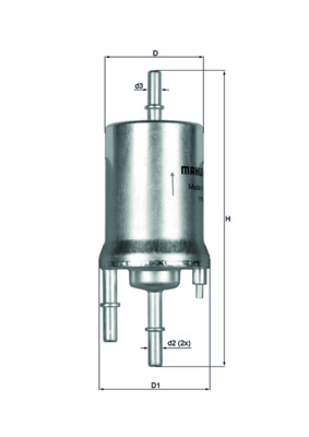 Filtro carburante - KL 156/1 MAHLE