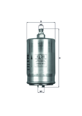 Filtro carburante - KL 38 MAHLE