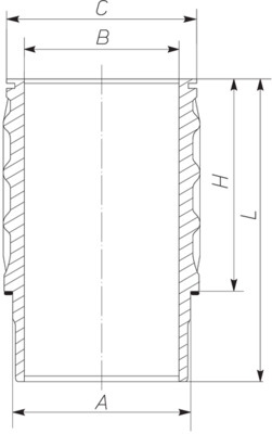 Cylinder Sleeve - 061 LW 00101 001 MAHLE