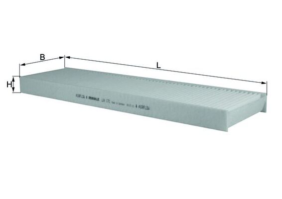 Filter, interior air - LA 171 MAHLE