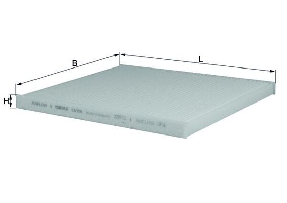 Filter, interior air - LA 298 MAHLE