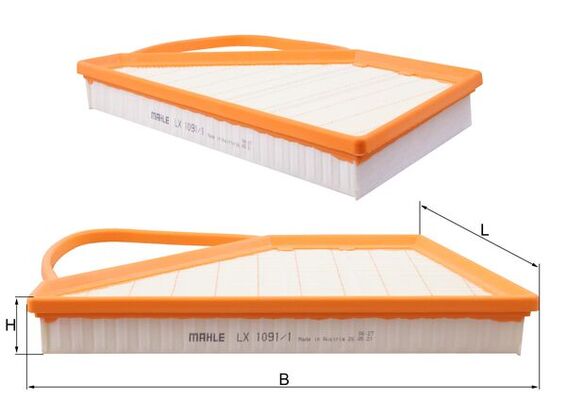 Air Filter - LX 1091/1 MAHLE