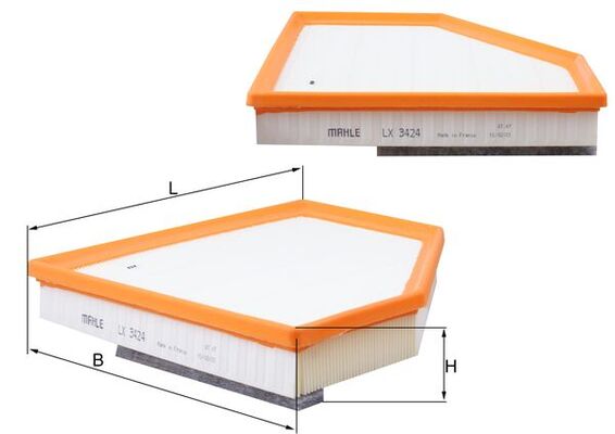Filtro aria - LX 3424 MAHLE