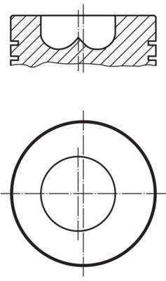 Kolben - 009 86 01 MAHLE