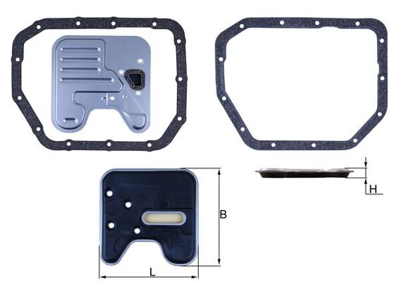 Filtro idraulico, Cambio automatico - HX 246D MAHLE