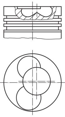 Piston - 030 41 02 MAHLE