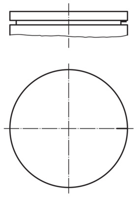 Piston - 021 03 00 MAHLE