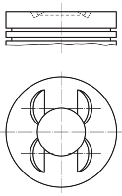 Kolben - 028 PI 00153 002 MAHLE