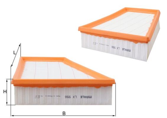 Filtro aria - LX 998 MAHLE