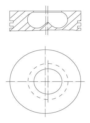Kolben - 007 04 00 MAHLE