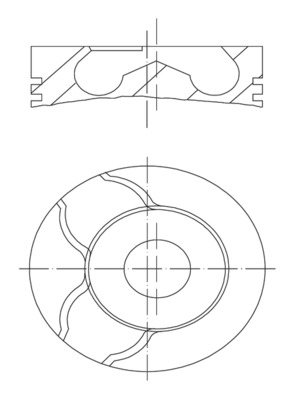 Kolben - 022 01 02 MAHLE