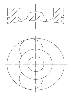 Piston - 040 22 00 MAHLE