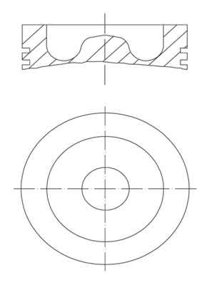 Piston - 061 PI 00129 000 MAHLE