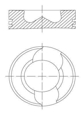 Piston - 030 98 00 MAHLE