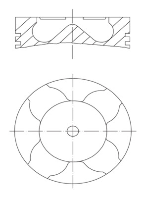 Pistone - 213 PI 00102 000 MAHLE
