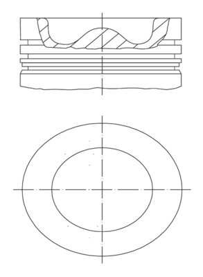 Piston - 039 PI 00127 000 MAHLE