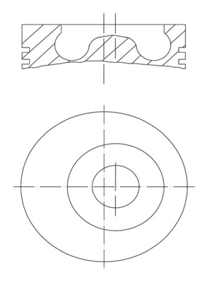 Piston - 010 27 01 MAHLE