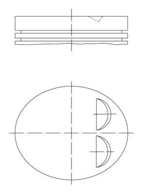 Kolben - 039 PI 00122 002 MAHLE
