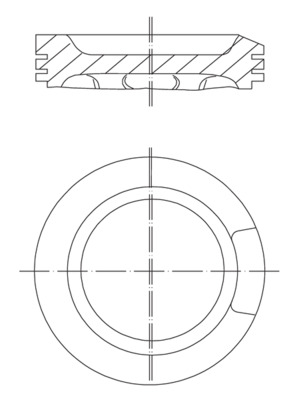 Piston - 033 04 01 MAHLE