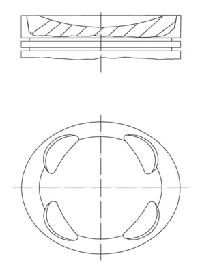 Piston - 081 PI 00104 000 MAHLE