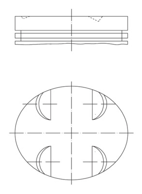 Поршень - 005 24 01 MAHLE