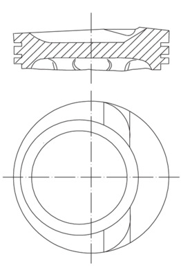Piston - 030 68 02 MAHLE