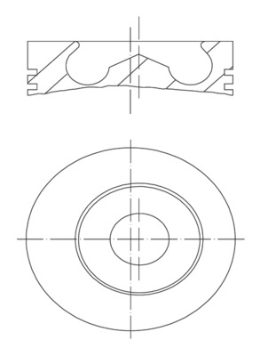 Piston - 100 01 00 MAHLE