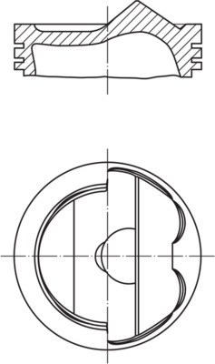 stūmoklis - 028 PI 00124 000 MAHLE