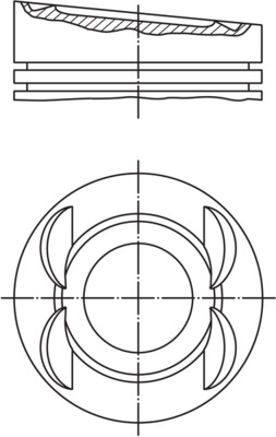 Поршень - 028 05 00 MAHLE