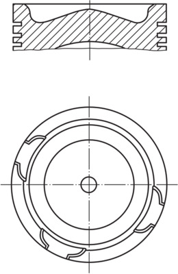 Piston - 213 68 00 MAHLE