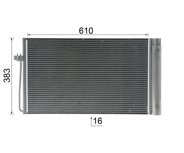 Condensatore, Climatizzatore - AC 345 000P MAHLE