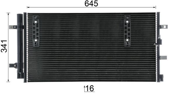 Condensatore, Climatizzatore - AC 457 000P MAHLE