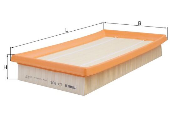 Filtro aria - LX 936 MAHLE