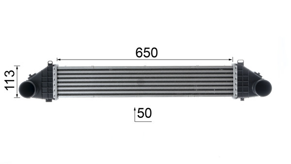 Intercooler, charger - CI 139 000P MAHLE