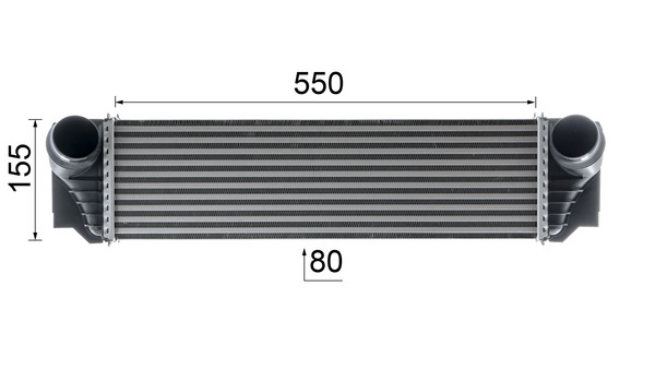 Intercooler - CI 183 000P MAHLE