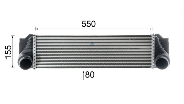 Intercooler - CI 184 000P MAHLE
