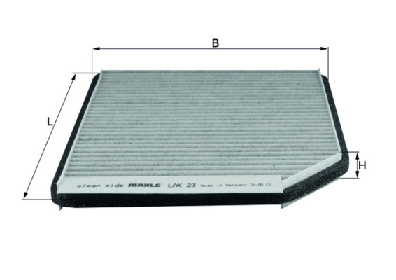 Filtro, Aria abitacolo - LAK 23 MAHLE