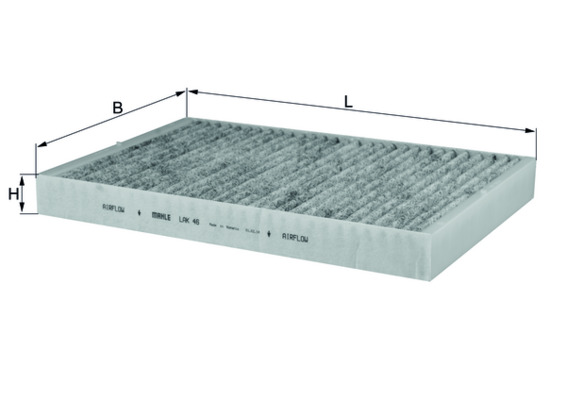 Filter, interior air - LAK 46 MAHLE