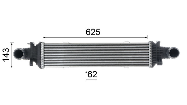 Intercooler - CI 357 000P MAHLE