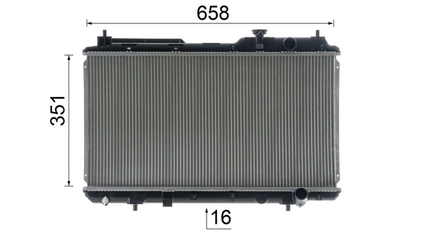 Radiatore, Raffreddamento motore - CR 1457 000S MAHLE