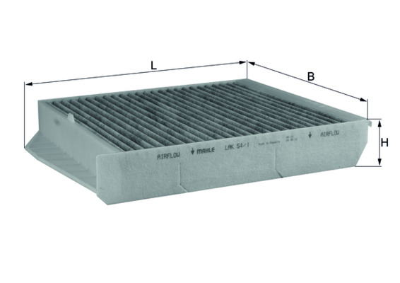 Filter, interior air - LAK 54/1 MAHLE