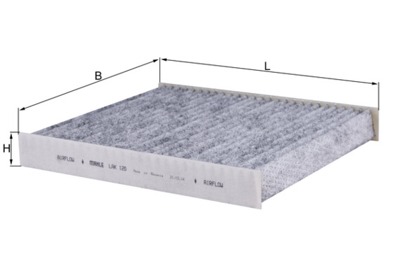 Filter, interior air - LAK 120 MAHLE